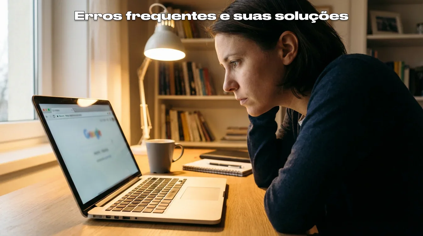 Pessoa verificando segurança do site antes de fazer depósito